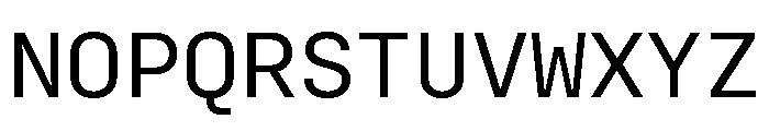 Config Mono Regular Font UPPERCASE