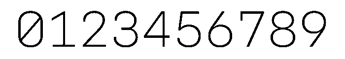 Config Mono Font OTHER CHARS