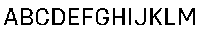 Config Regular Font UPPERCASE