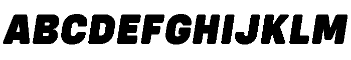 Config Rounded Black Italic Font UPPERCASE