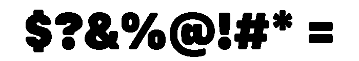 Config Rounded Black Font OTHER CHARS