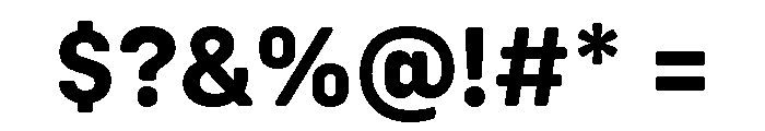 Config Rounded Bold Font OTHER CHARS