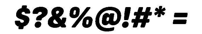 Config Rounded Extra Bold Italic Font OTHER CHARS
