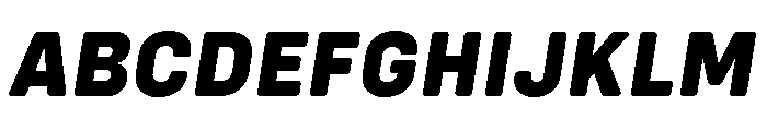 Config Rounded Extra Bold Italic Font UPPERCASE