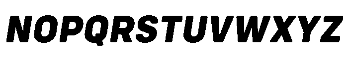 Config Rounded Extra Bold Italic Font UPPERCASE