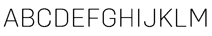 Config Rounded Extra Light Font UPPERCASE