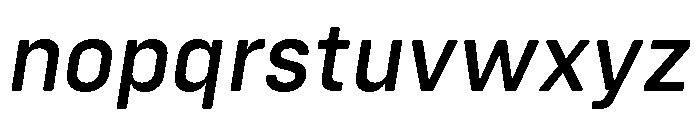 Config Rounded Medium Italic Font LOWERCASE