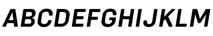 Config Rounded Semi Bold Italic Font UPPERCASE