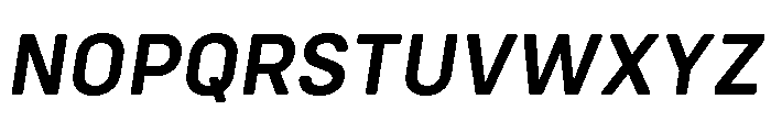 Config Rounded Semi Bold Italic Font UPPERCASE