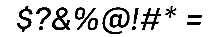 Config Rounded Text Italic Font OTHER CHARS
