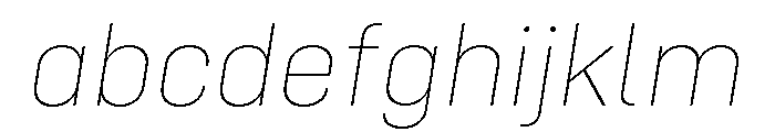 Config Rounded Thin Italic FONT