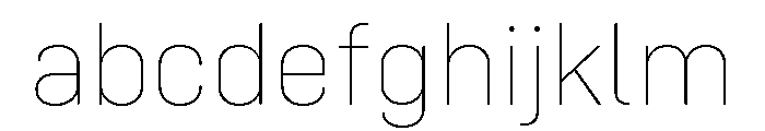Config Rounded Thin FONT