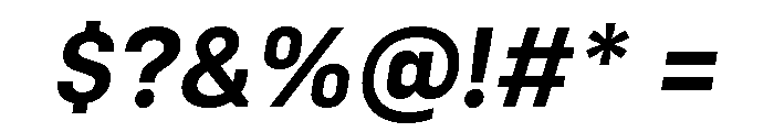 Config Semi Bold Italic Font OTHER CHARS