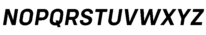 Config Semi Bold Italic Font UPPERCASE