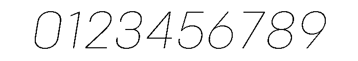 Config Thin Italic Font OTHER CHARS