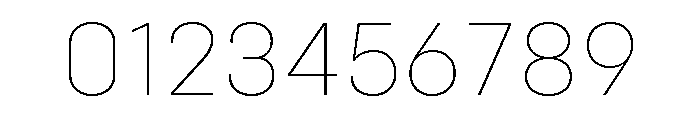 Config Thin Font OTHER CHARS