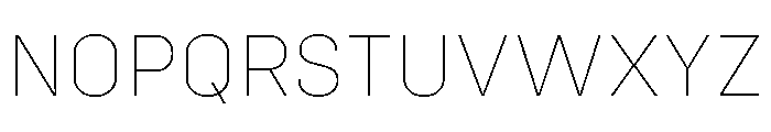 Config Thin Font UPPERCASE