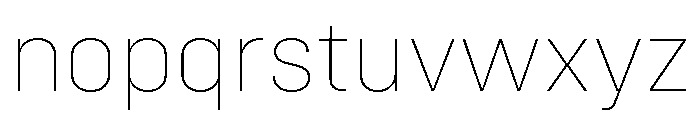 Config Thin Font LOWERCASE