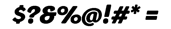 Congenial Black Italic Font OTHER CHARS
