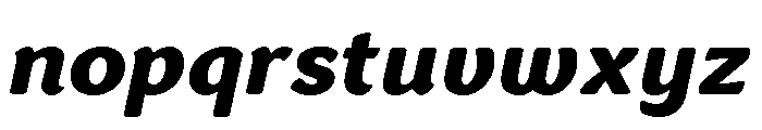 Congenial Black Italic Font LOWERCASE