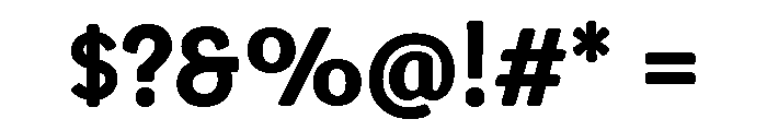 Congenial Bold Font OTHER CHARS
