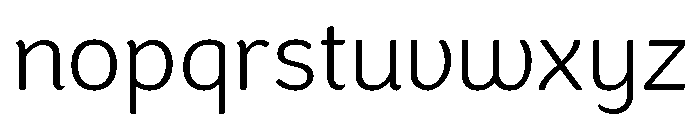Congenial Extra Light Font LOWERCASE
