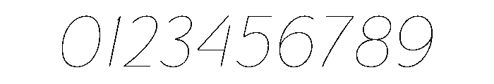 Congenial Hairline Italic Font OTHER CHARS