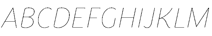 Congenial Hairline Italic Font UPPERCASE