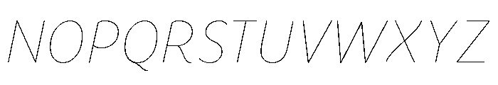 Congenial Hairline Italic Font UPPERCASE