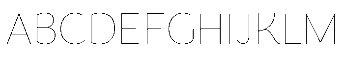 Congenial Hairline Font UPPERCASE
