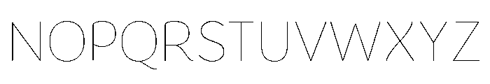 Congenial Hairline Font UPPERCASE