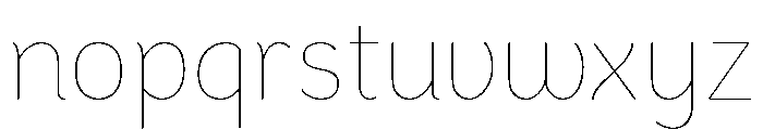 Congenial Hairline Font LOWERCASE