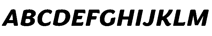 Congenial Heavy Italic Font UPPERCASE