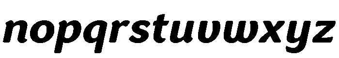 Congenial Heavy Italic Font LOWERCASE