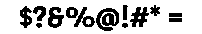 Congenial Heavy Font OTHER CHARS