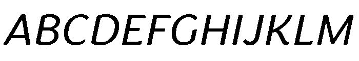 Congenial Light Italic Font UPPERCASE