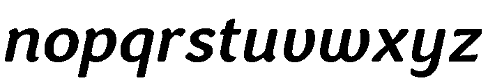 Congenial Medium Italic Font LOWERCASE
