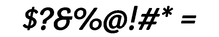 Congenial Regular Italic Font OTHER CHARS
