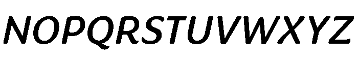 Congenial Regular Italic Font UPPERCASE