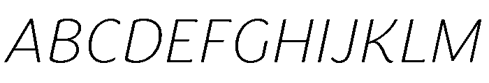 Congenial Thin Italic Font UPPERCASE