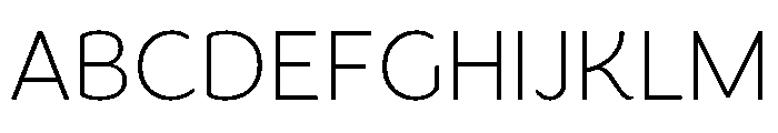 Congenial Thin Font UPPERCASE