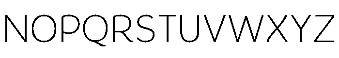 Congenial Thin Font UPPERCASE
