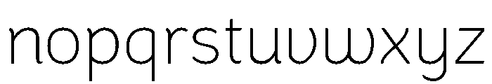 Congenial Thin Font LOWERCASE
