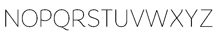 Congenial Ultra Light Font UPPERCASE