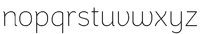 Congenial Ultra Light Font LOWERCASE
