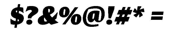 Conglomerate Black Italic Font OTHER CHARS