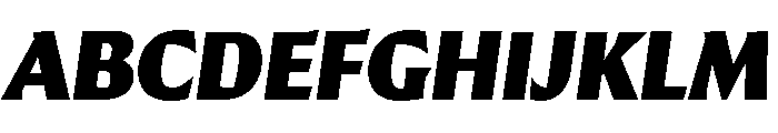 Conglomerate Black Italic Font UPPERCASE