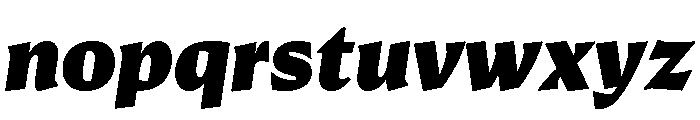 Conglomerate Black Italic Font LOWERCASE