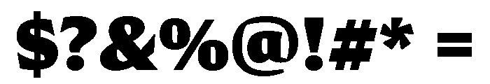 Conglomerate Black Font OTHER CHARS