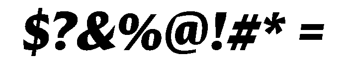 Conglomerate Bold Italic Font OTHER CHARS